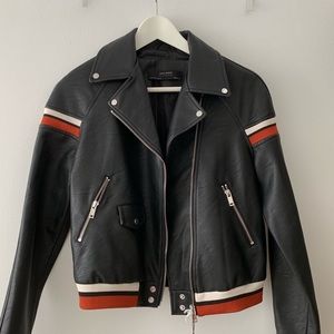Zara Faux Leather Jacket - Size S, brand NWT